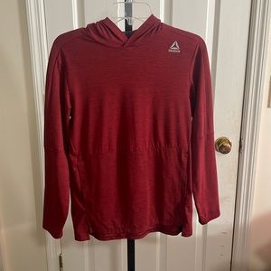 Red reebok long sleeve shirt